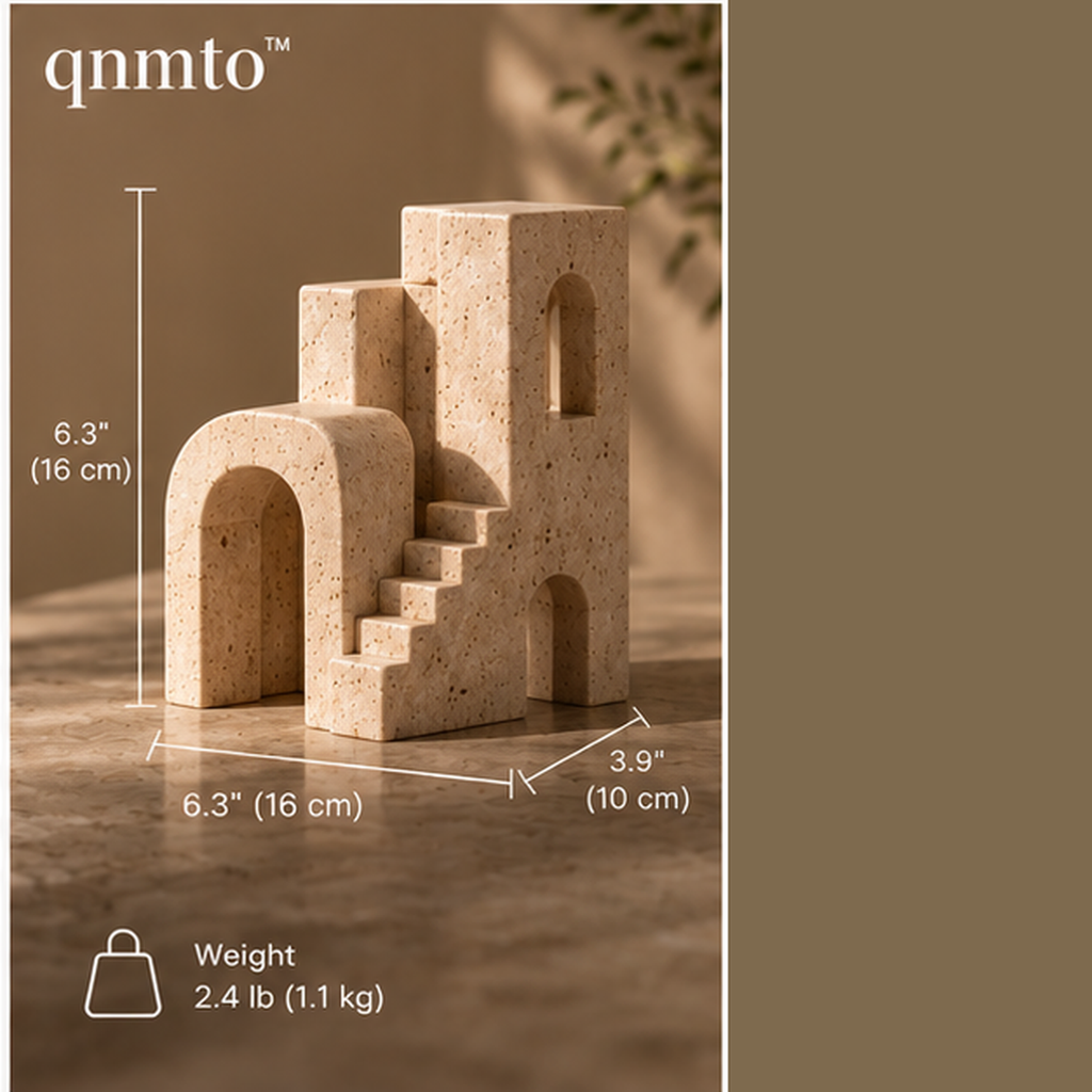 qnmto™ Arc House Mini Architectural Object - dimensions and weight