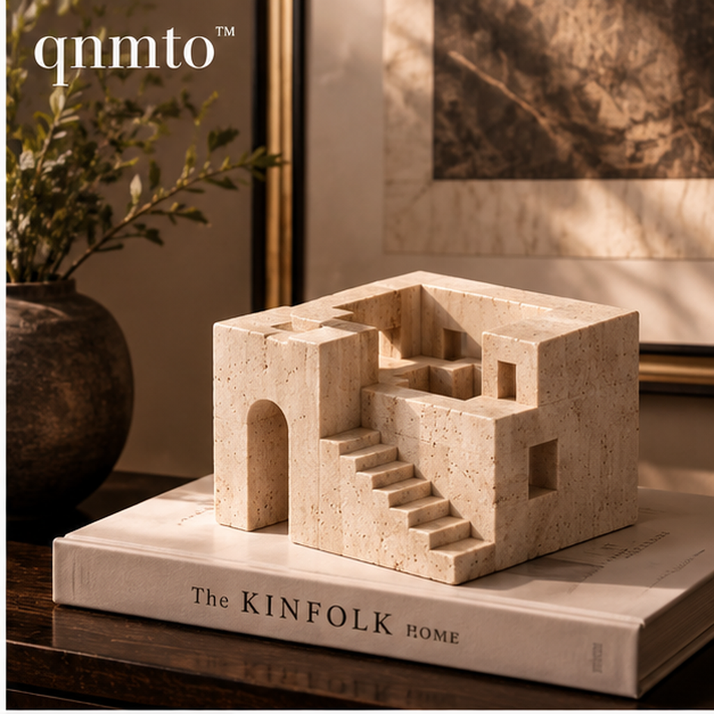 qnmto™ Sunken Atrium Architectural Sculpture - styled interior scene