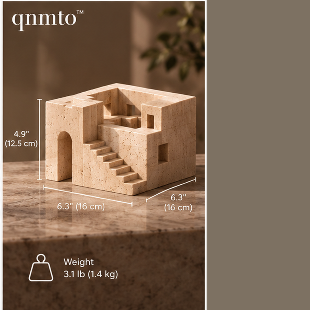 qnmto™ Sunken Atrium Architectural Sculpture - dimensions and weight