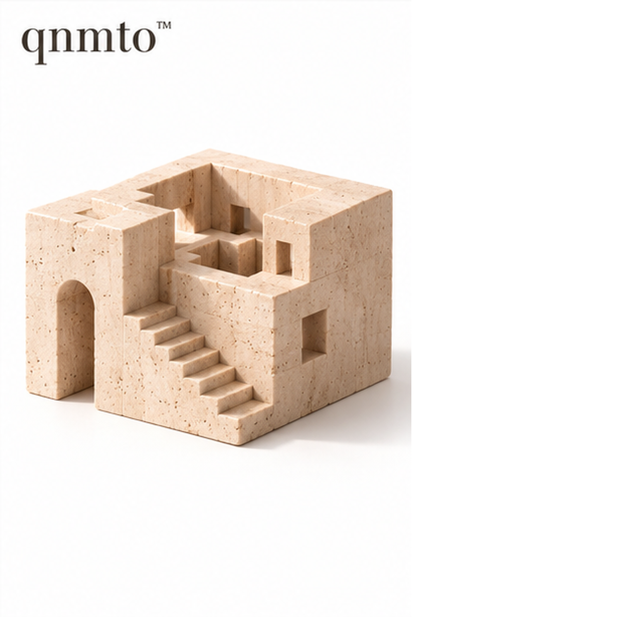 qnmto™ Sunken Atrium Architectural Sculpture - white background