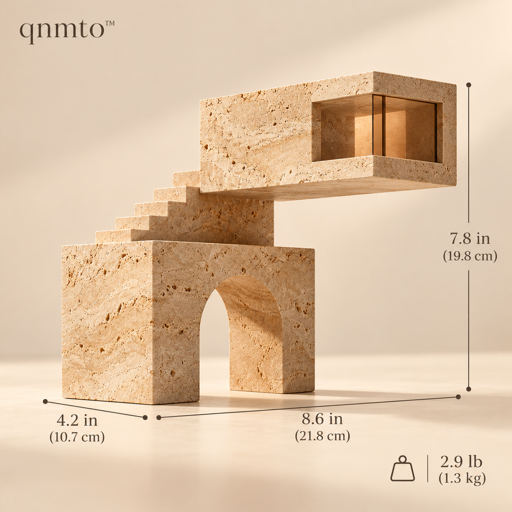 qnmto™ Cantilever House Sculptural Decor - dimensions and weight