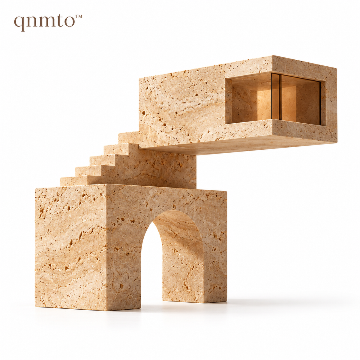 qnmto™ Cantilever House Sculptural Decor - white background