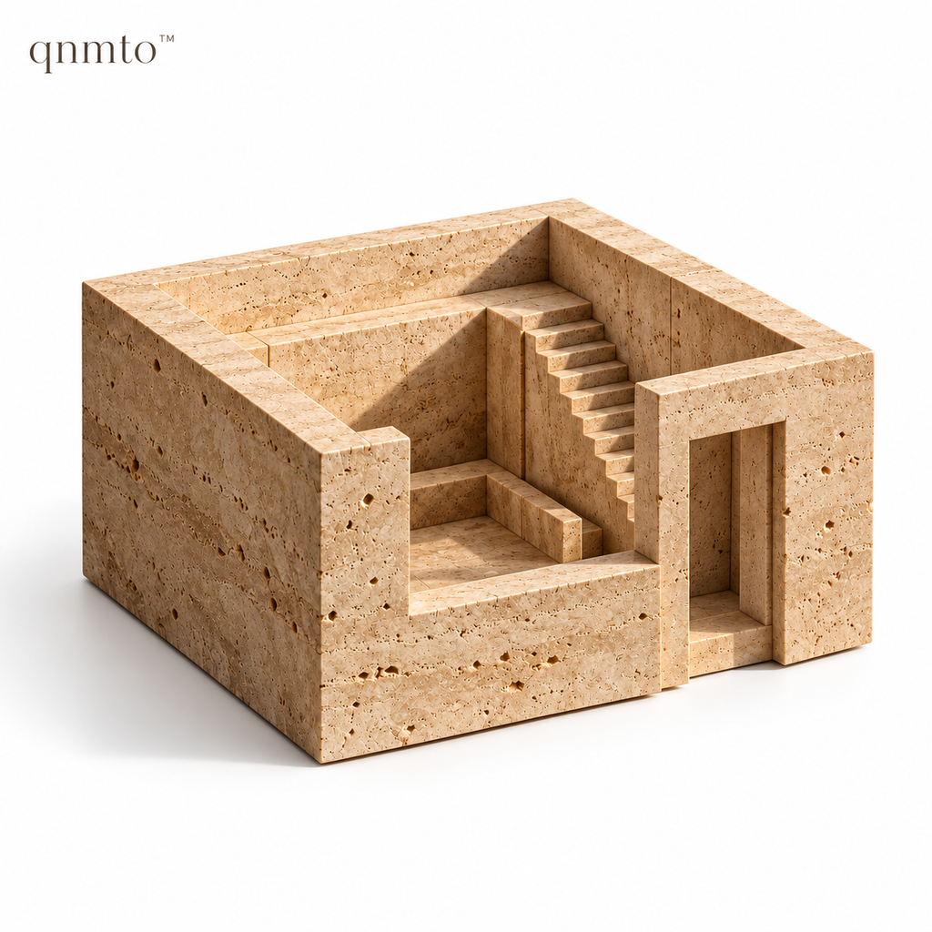 qnmto™ Silent Courtyard Architectural Sculpture - white background