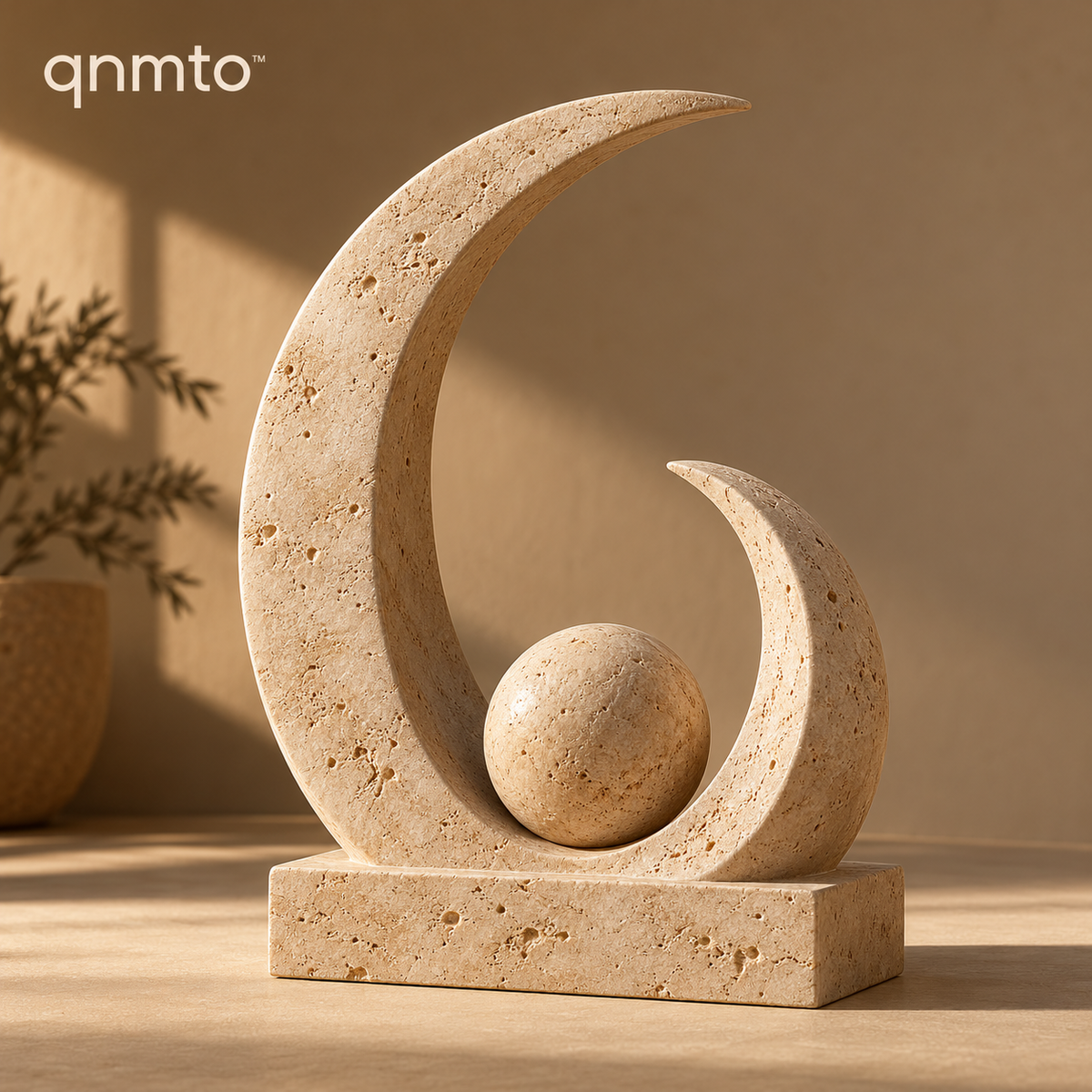 qnmto™ Crescent Portal Sculptural Object - main view