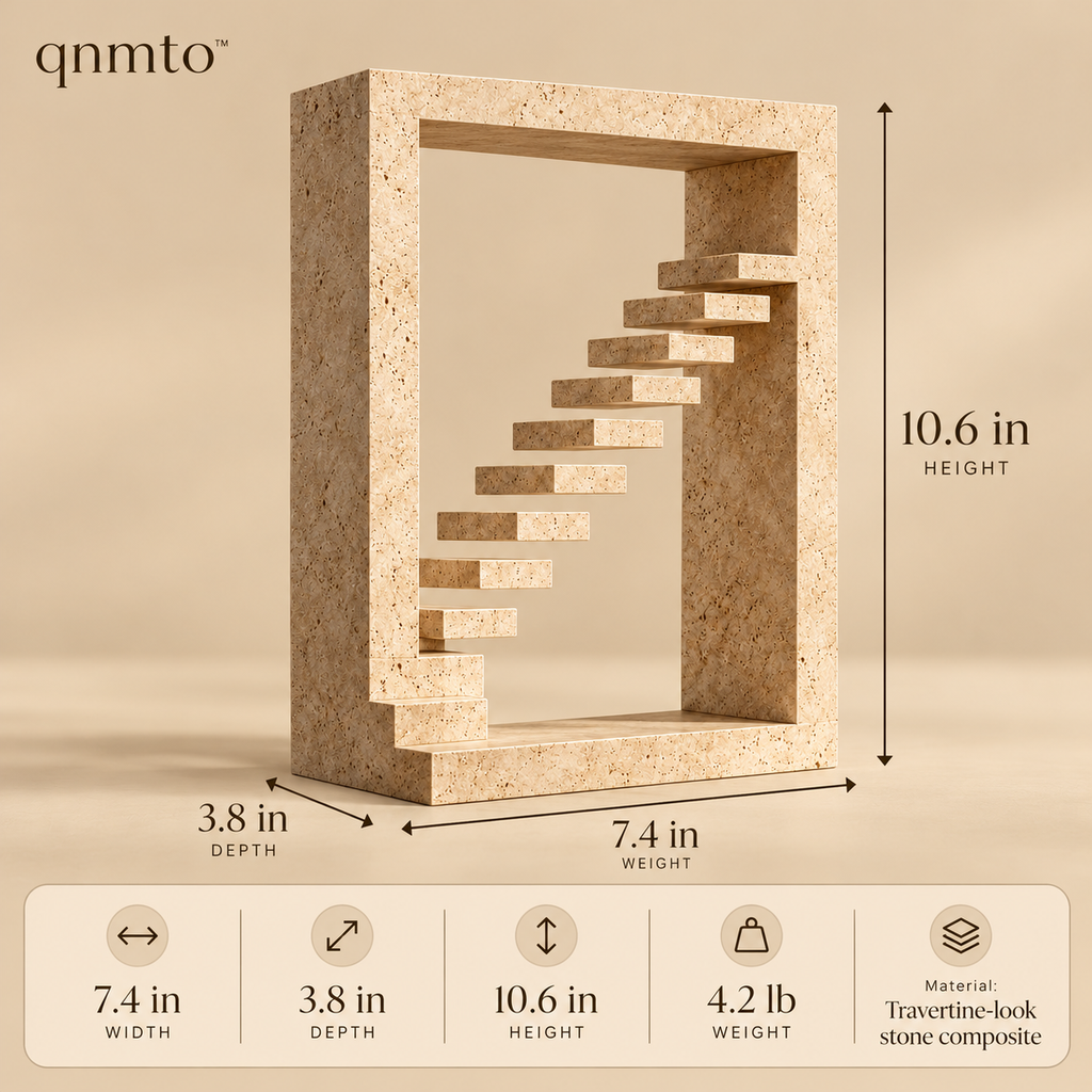 qnmto™ Floating Stairway Architectural Sculpture - dimensions and weight