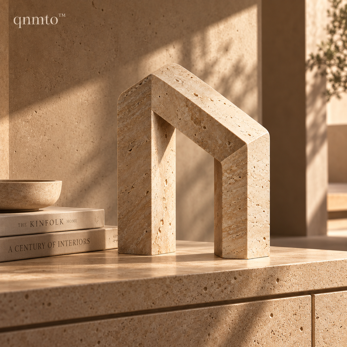 qnmto™ Impossible Arch Sculptural Object - styled interior scene