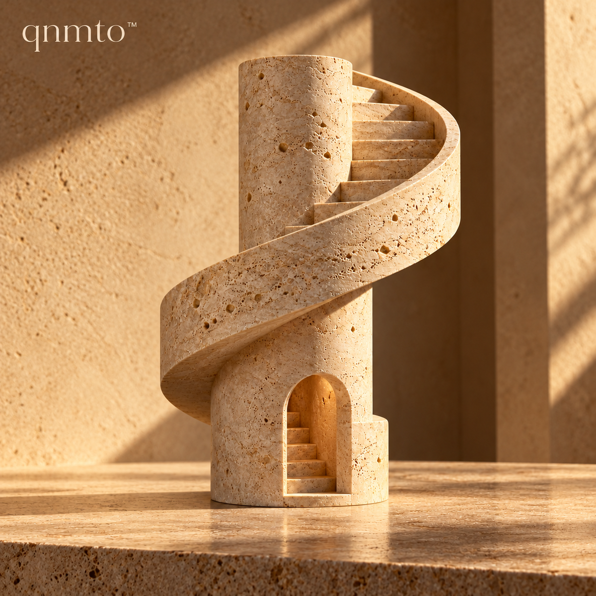 qnmto™ Spiral Stair Architectural Sculpture - main view